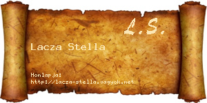 Lacza Stella névjegykártya